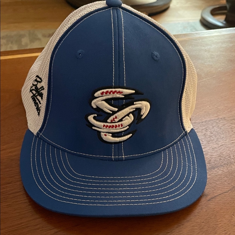 Blue White Baseball Trucker Mesh Cap 'Ballparks of America' Series Storm chasers